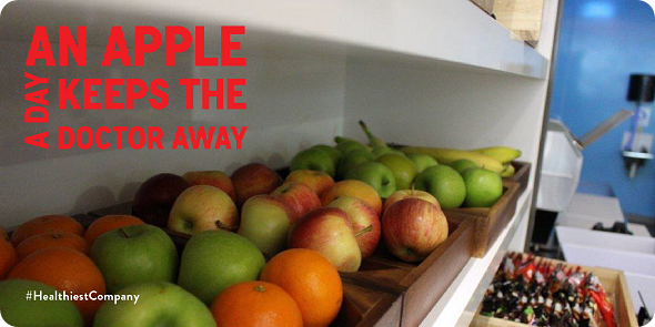 An apple a day keeps the doctor away