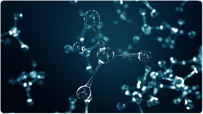 Small molecule - example of a hapten - an illustration by Novikov Aleksey