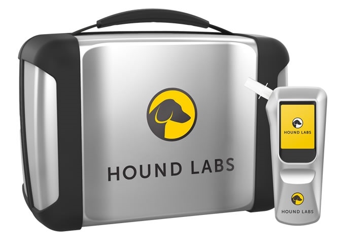 Hound Labs is a scientific research and device company that has developed ultra-sensitive technology for non-invasive breath measurement. The Hound® marijuana breathalyzer is the world’s first breathalyzer to rapidly, accurately, and inexpensively measure recent marijuana use and alcohol in a person’s breath.