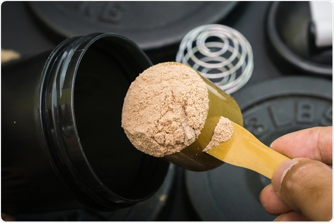 Whey protein powder. Image Credit: Petejerkk / Shutterstock