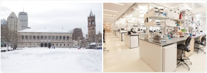 Elemental Machines solution monitors the LabCentral facility during inclement weather. Photos courtesy: David Van Horn licensed via CC and LabCentral © Paul Avis Photography respectively.