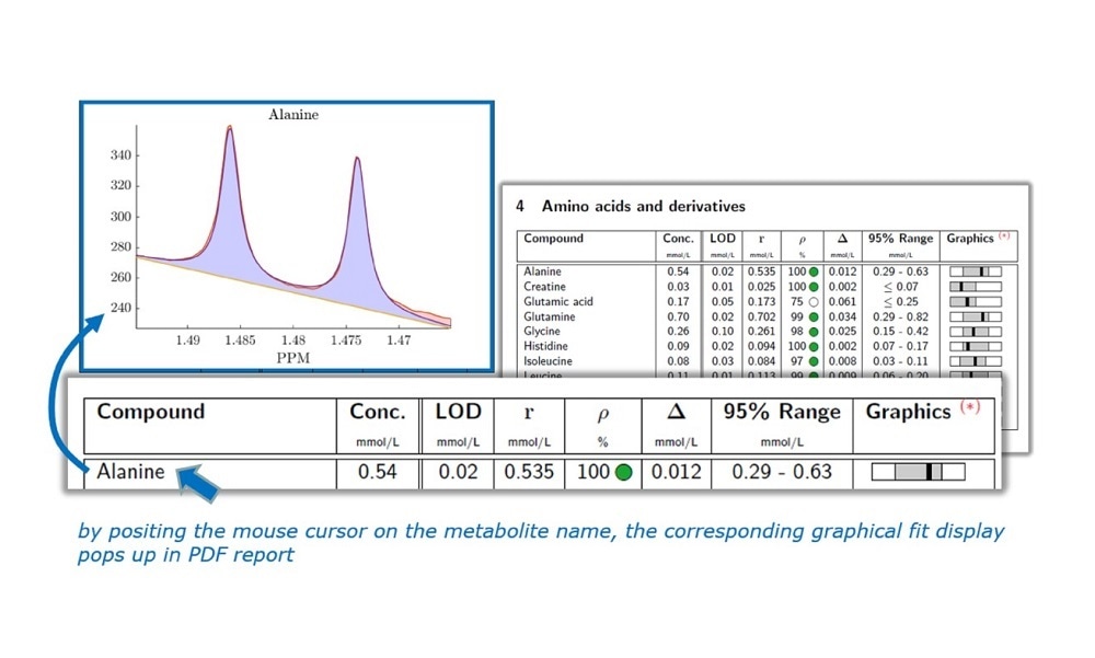 Extract from B.I.Quant-PS 2.0 report showing the new features
