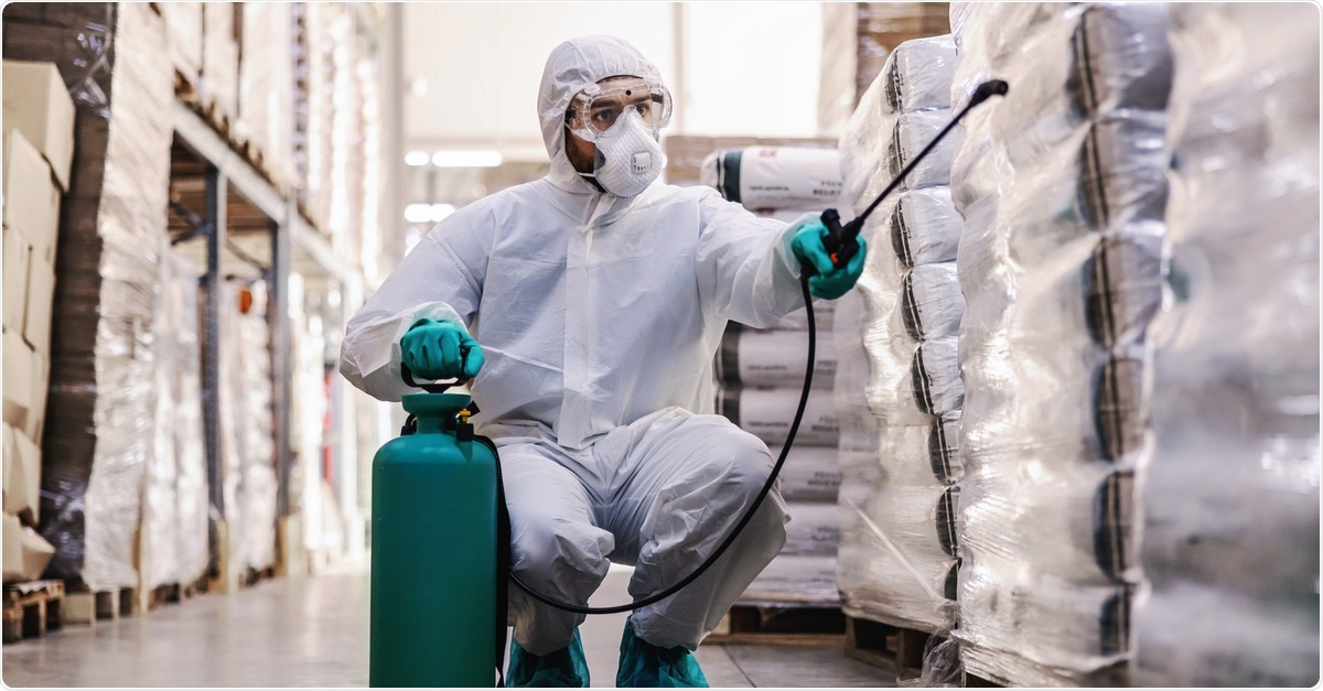 Study: Decontamination of Common Healthcare Facility Surfaces Contaminated with SARS-CoV-2 using Peracetic Acid Dry Fogging. Dusan Petkovic / Shutterstock