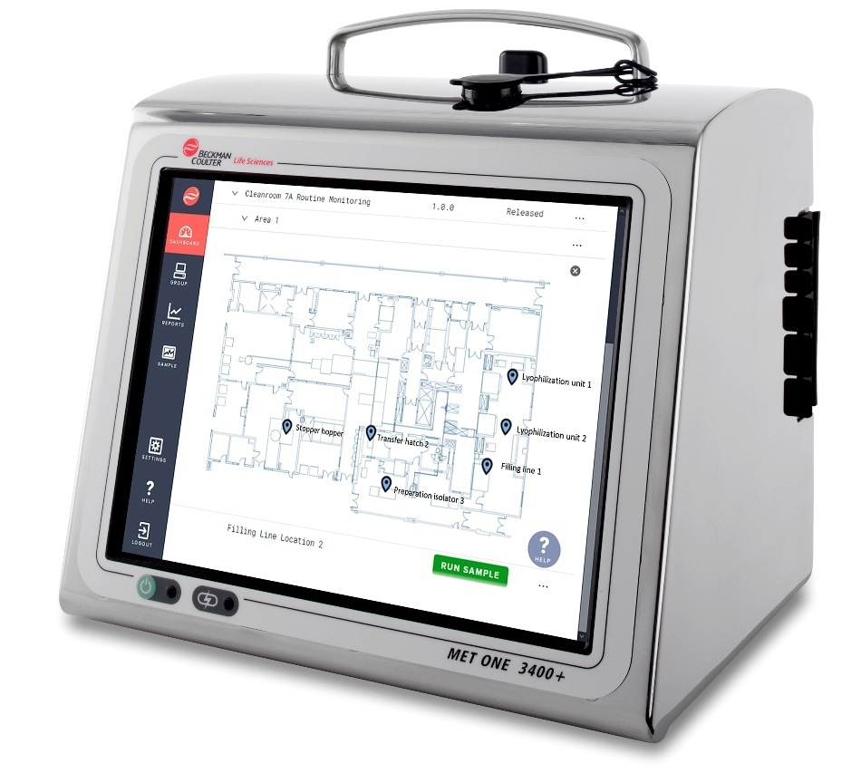New MET ONE 3400+ air particle counter automates routine environmental monitoring for GMP cleanroom compliance
