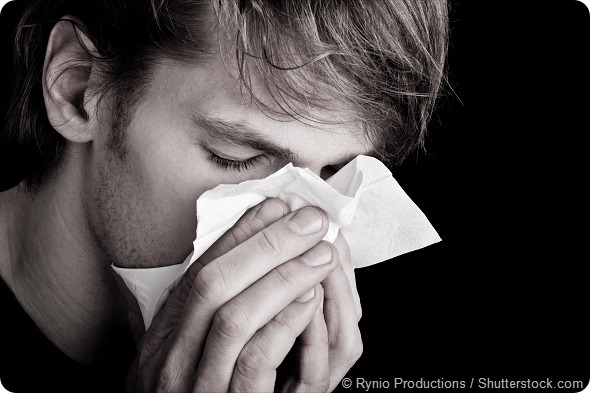 Black and white cold sneeze