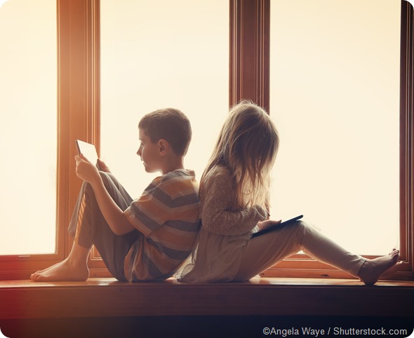 girl and boy tablet