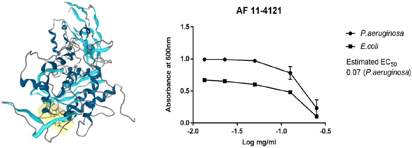 Example of boronic acid compound (AF 11-4121) and its antimicrobial activity