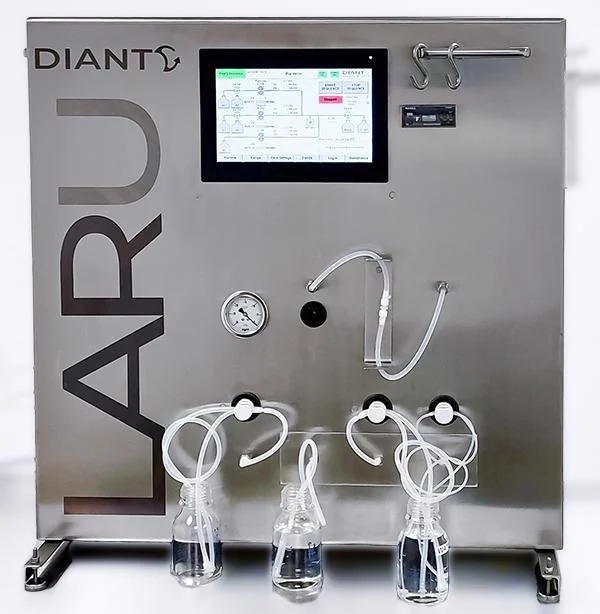 DIANT LARU, a research and development system for nanoparticle synthesis, scalable to the DIANT production series