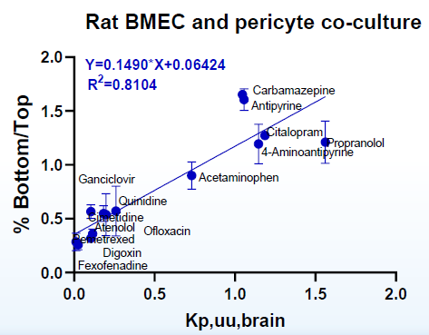 Co-culturing endothelial cells and pericytes to assess drug BBB penetration