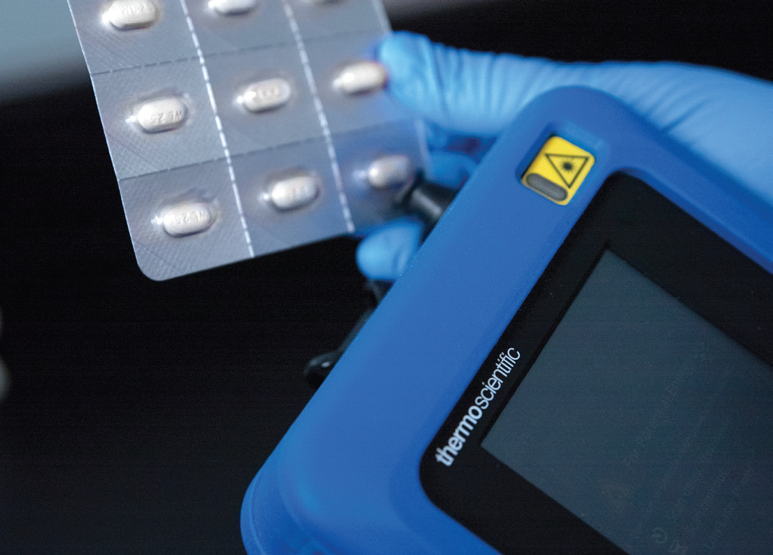 Analysis through blister packs enables instant field-based examination for counterfeit materials