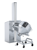 Blending with the container mixer