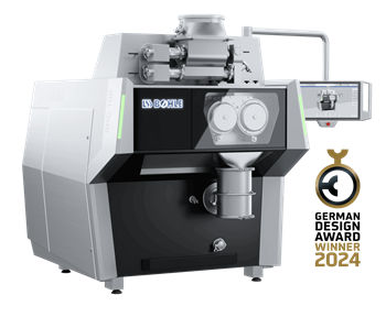 Roller compactor for continuous dry granulation