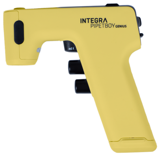 Dispense serological pipet volumes repeatedly with the PIPETBOY GENIUS