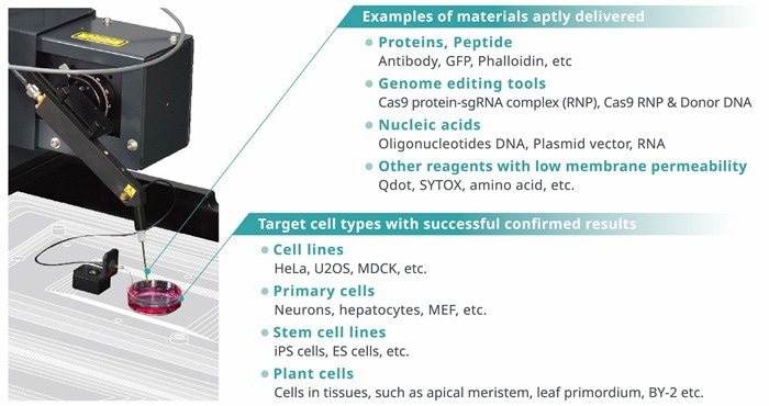 Single Cellome™ Unit SU10: Single-cell targeting with direct delivery