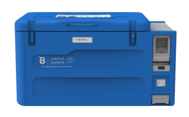 TCW120AC vaccine refrigerator and ice-pack freezer for secure storage