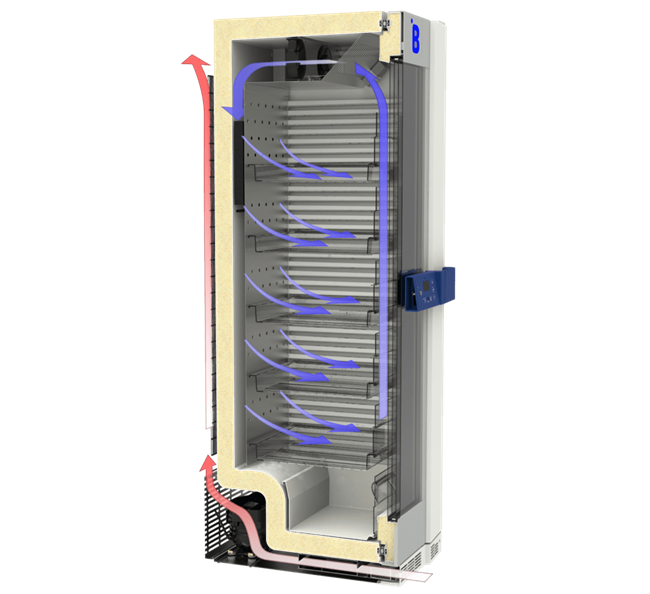 B131 undercounter blood bank refrigerator