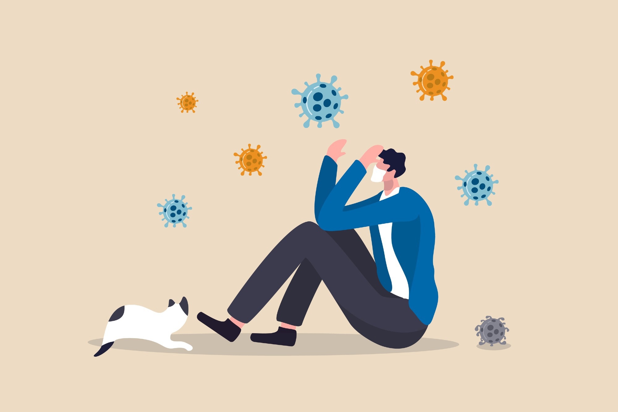 Study: Associations of Depression, Anxiety, Worry, Perceived Stress, and Loneliness Prior to Infection With Risk of Post–COVID-19 Conditions. Image Credit: eamesBot /Shutterstock