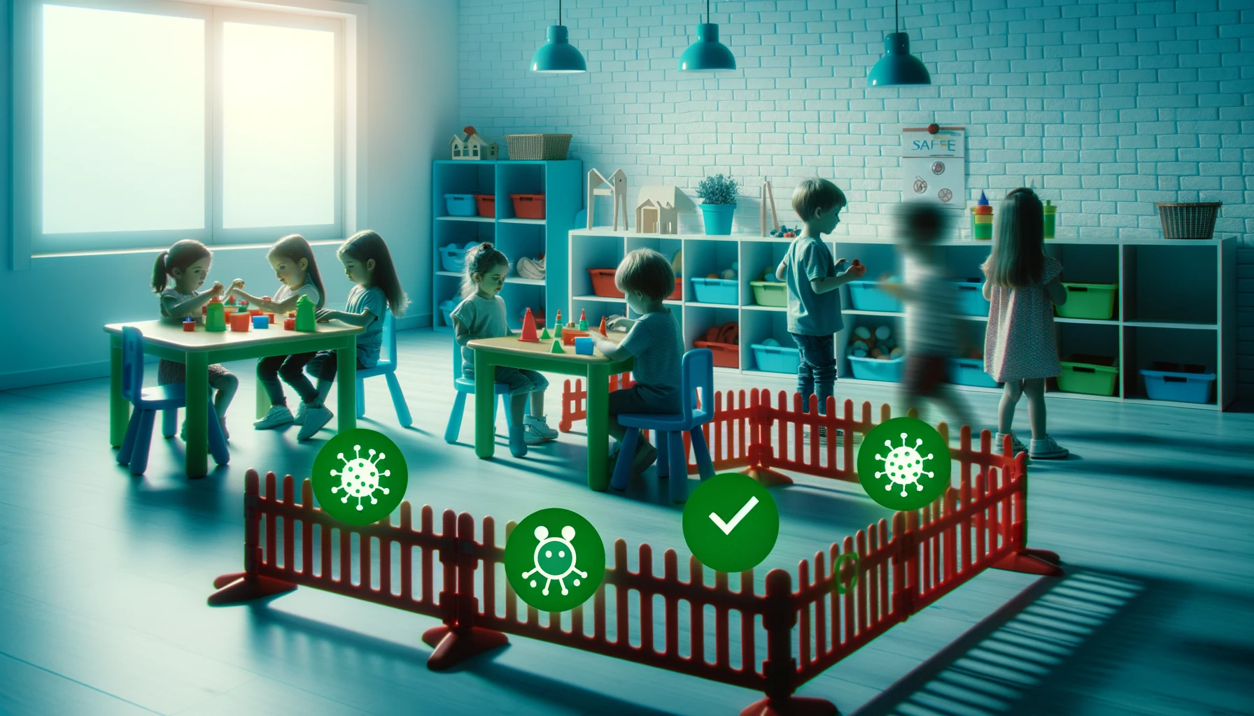 Study: Incidence and Transmission of SARS-CoV-2 in US Child Care Centers After COVID-19 Vaccines. Image Credit: Created with the assistance of DALL·E 3