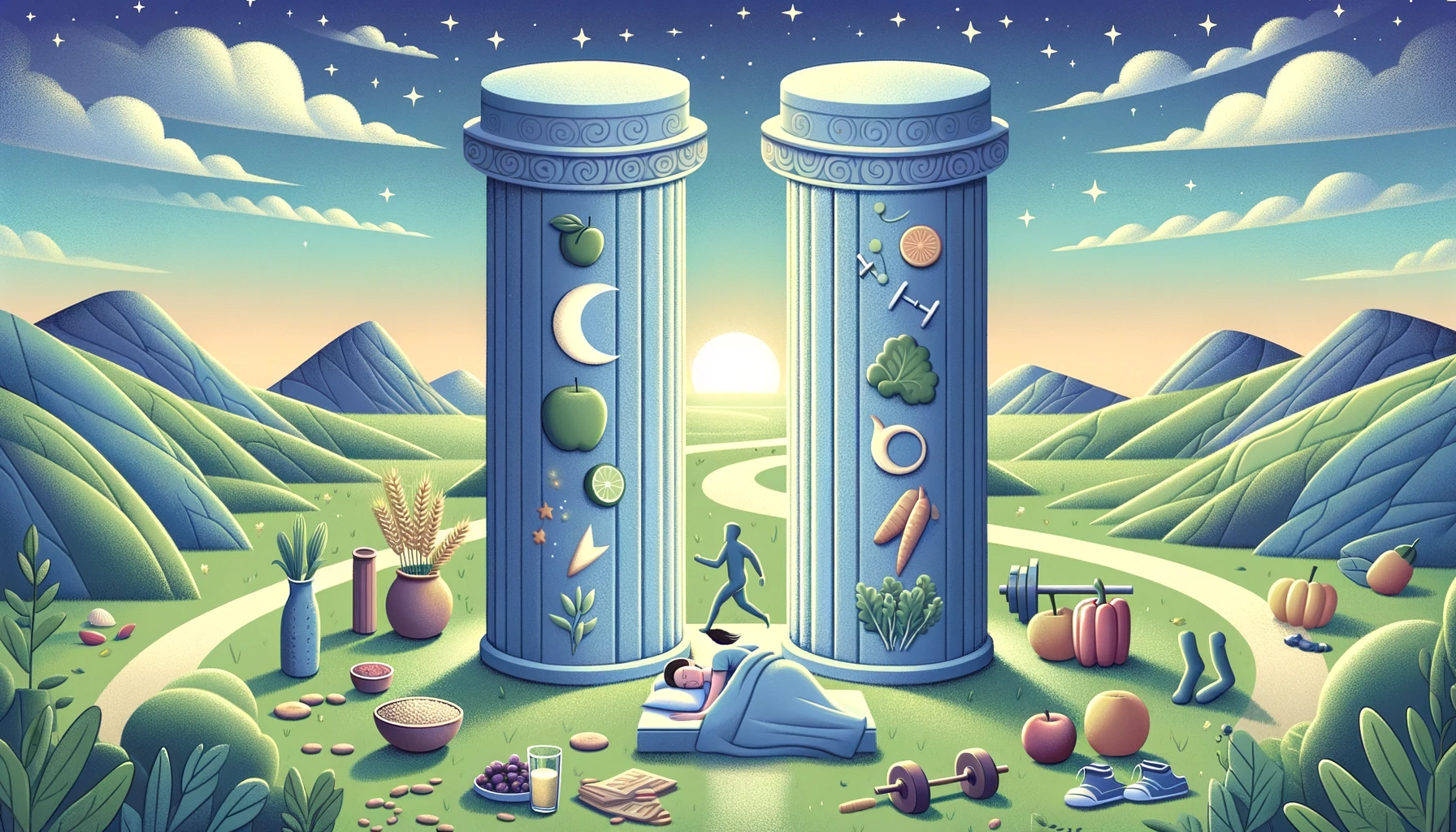 Study: Exploring the prioritisation of sleep, diet, and physical activity as pillars of health: correlates and associations with health behaviours in Australian adults. Illustration created with the assistance of DALL·E 3