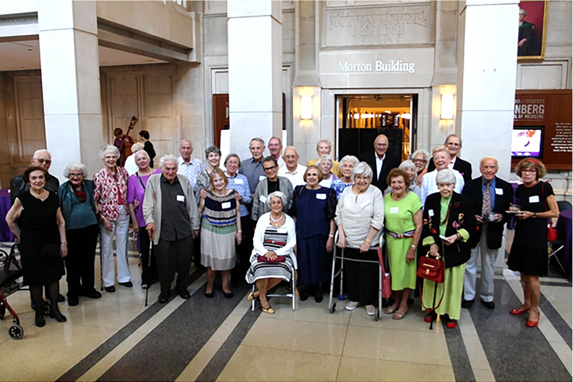 Participants in the Northwestern University SuperAging study gathered on May 24, 2013, to mingle and socialize. Photograph by Ben Kesling, at the time with The Wall Street Journal. Study: The first 25 years of the Northwestern University SuperAging Program