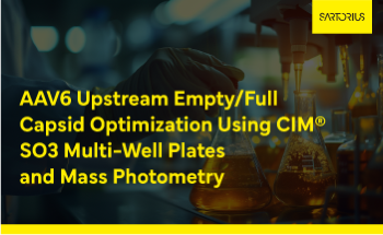 AAV6 Upstream Empty/Full Capsid Optimization Using CIM SO3 Multi-Well Plates and Mass Photometry